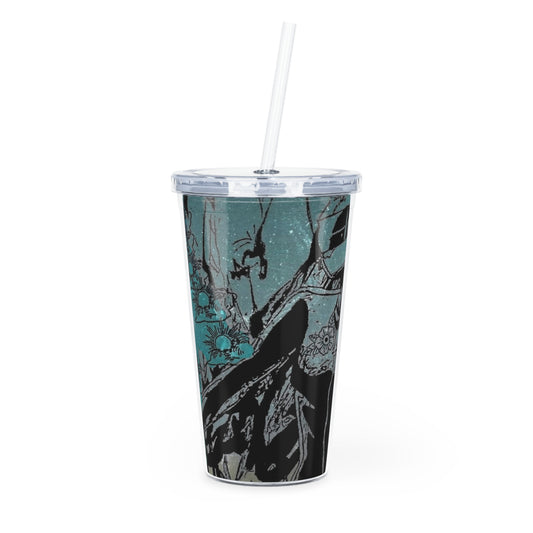 Headless horse man Celty Plastic Tumbler with Straw