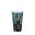 Load image into Gallery viewer, Headless horse man Celty Plastic Tumbler with Straw