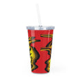 Load image into Gallery viewer, Plastic Tumbler with Straw