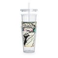Load image into Gallery viewer, xoxo Plastic Tumbler with Straw