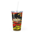 Load image into Gallery viewer, Plastic Tumbler with Straw