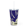 Load image into Gallery viewer, Slay and Conquer Plastic Tumbler with Straw
