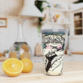 Load image into Gallery viewer, xoxo Plastic Tumbler with Straw