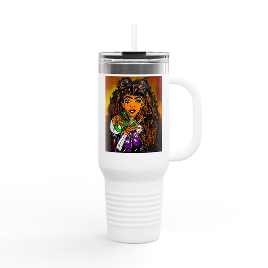 Black Intergalatic Insulated Travel Mug