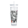 Load image into Gallery viewer, Heroes Unite Plastic Tumbler with Straw