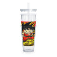 Load image into Gallery viewer, Plastic Tumbler with Straw