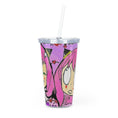 Load image into Gallery viewer, Waku Waku Plastic Tumbler with Straw