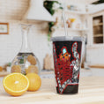 Load image into Gallery viewer, Chained Plastic Tumbler with Straw