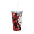 Load image into Gallery viewer, Darkness Within Plastic Tumbler with Straw