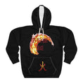 Load image into Gallery viewer, Heart on Fire Unisex Pullover Hoodie (AOP)
