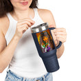 Load image into Gallery viewer, Black  Intergalatic Insulated Travel Mug
