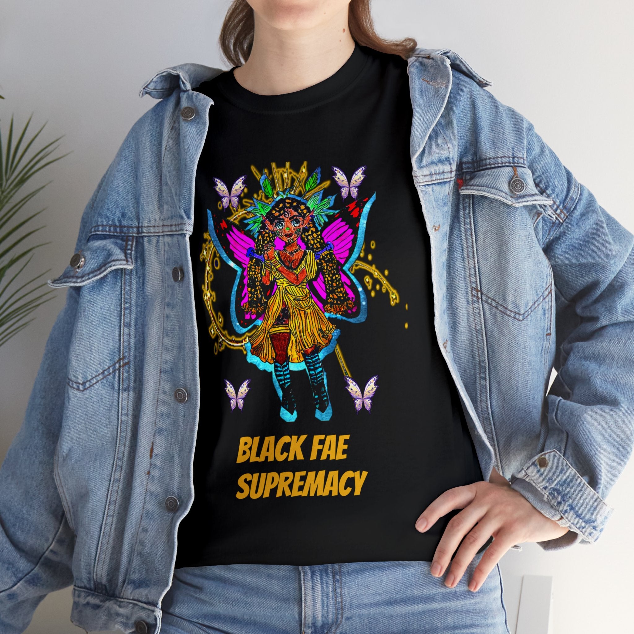 Black Fae Supremacy Unisex Heavy Cotton Tee