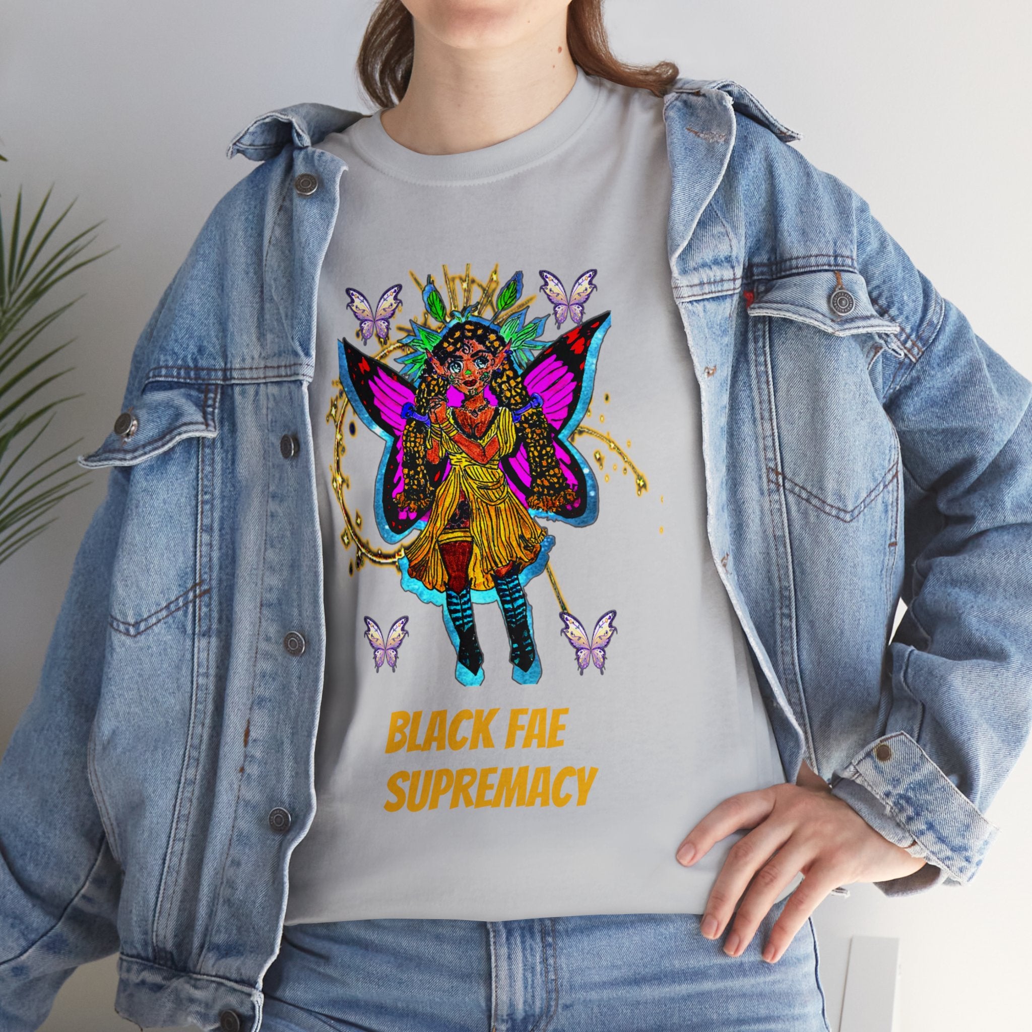 Black Fae Supremacy Unisex Heavy Cotton Tee