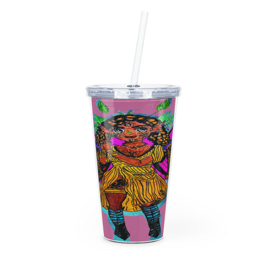 Elira Plastic Tumbler with Straw