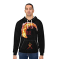 Load image into Gallery viewer, Heart on Fire Unisex Pullover Hoodie (AOP)

