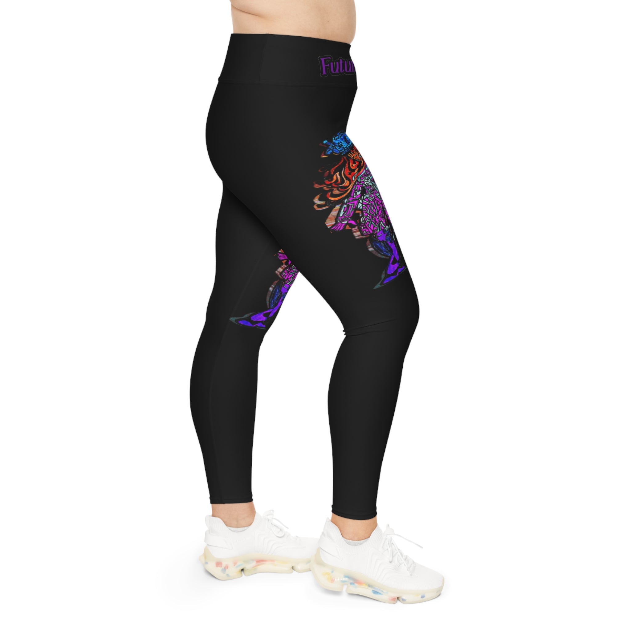 Futuristic Girl Plus Size Leggings