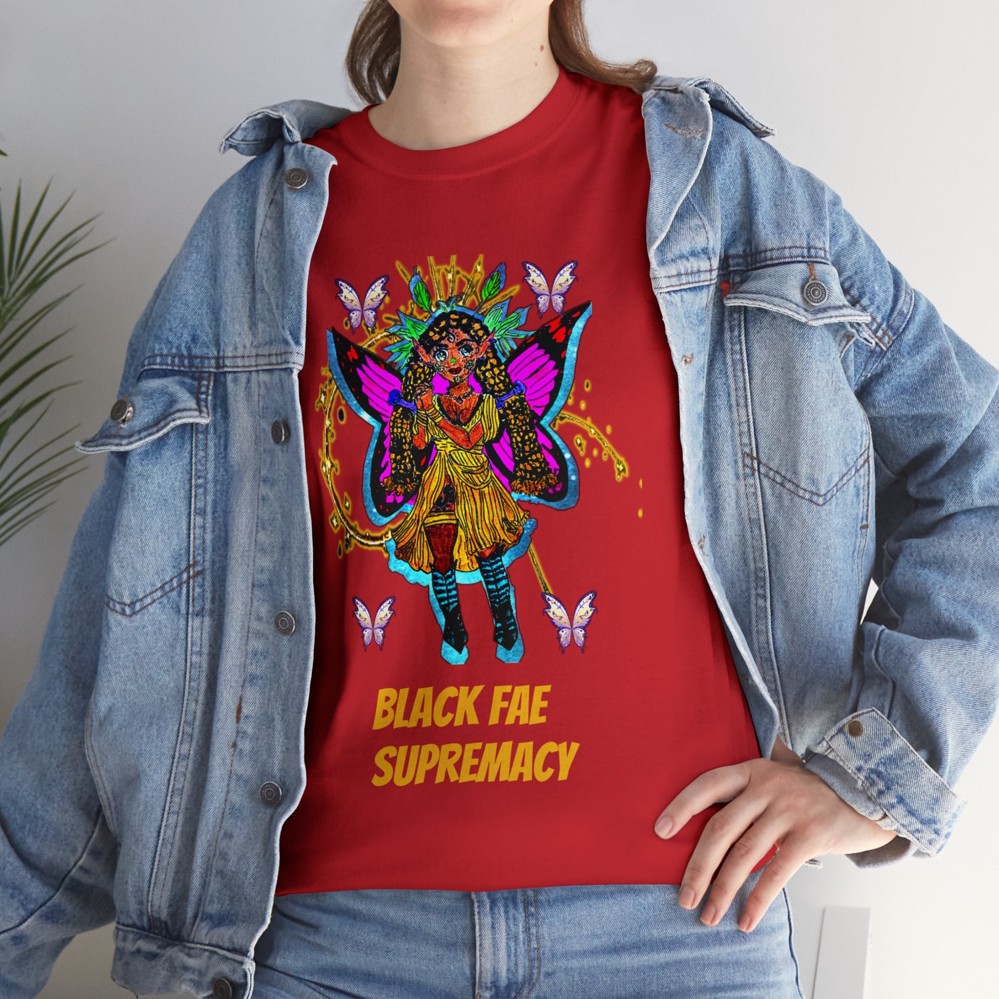 Black Fae Supremacy Unisex Heavy Cotton Tee