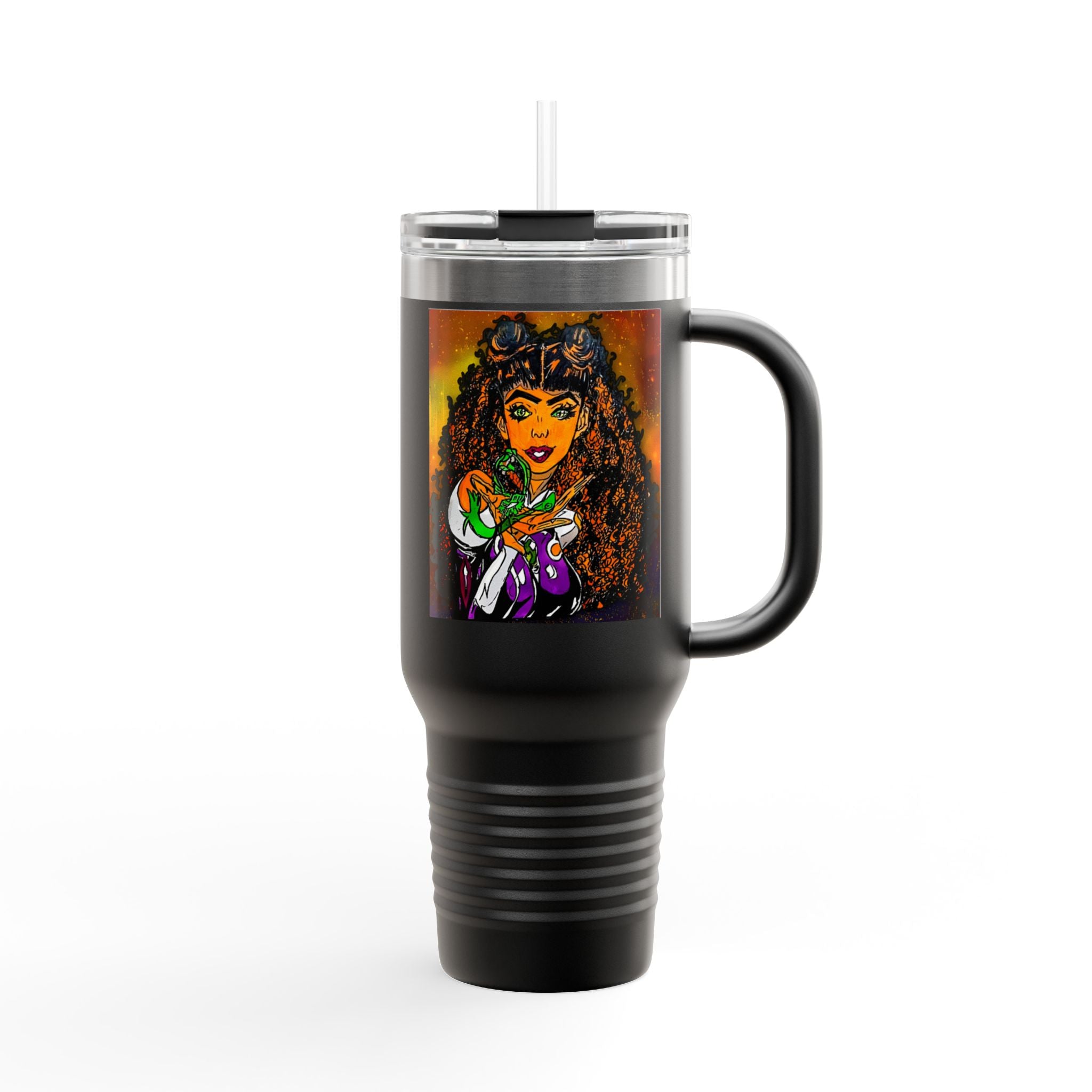 Black  Intergalatic Insulated Travel Mug