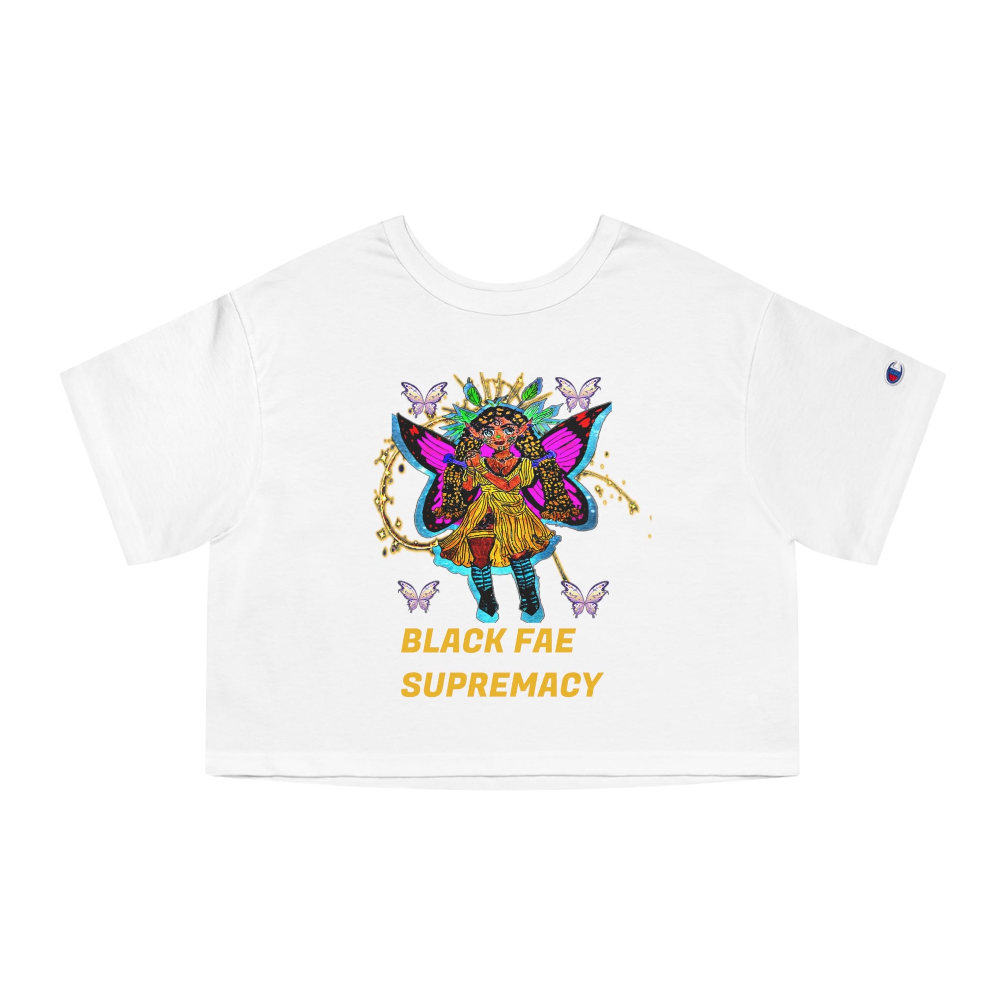 Black Fae supremacy Champion Women's Heritage Cropped T-Shirt