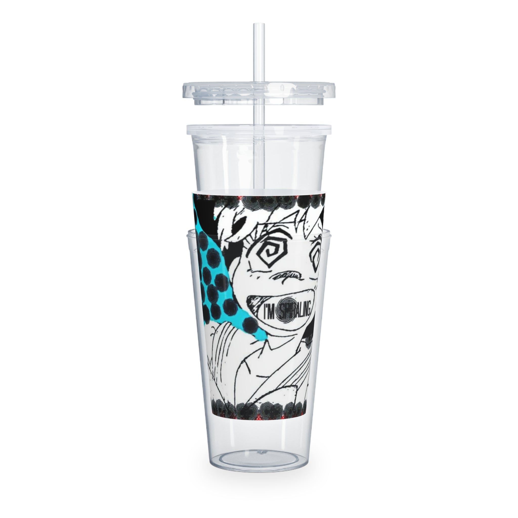 I'm spiraling Plastic Tumbler with Straw