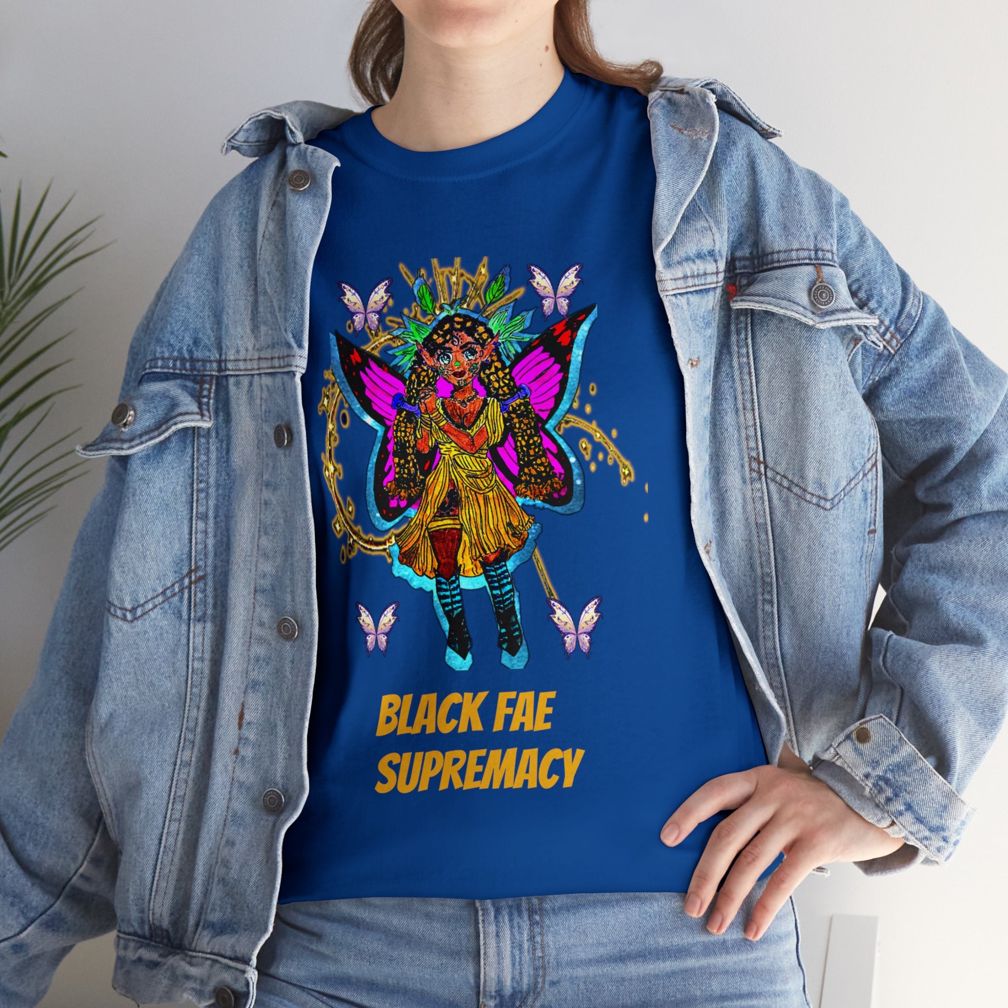 Black Fae Supremacy Unisex Heavy Cotton Tee