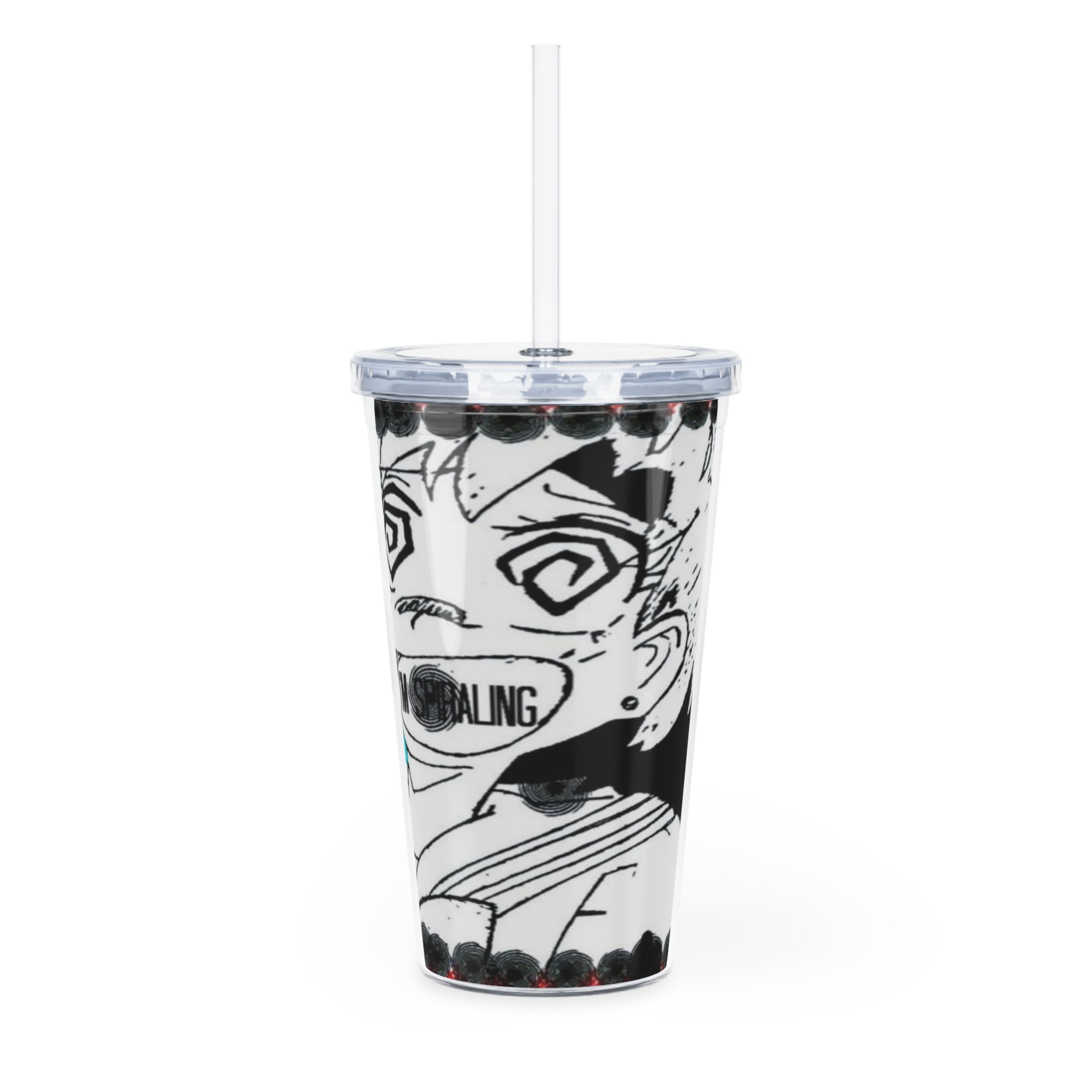 I'm spiraling Plastic Tumbler with Straw