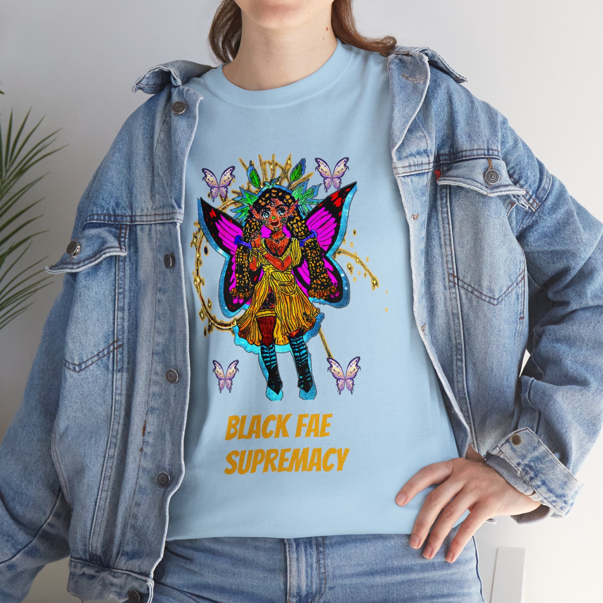 Black Fae Supremacy Unisex Heavy Cotton Tee