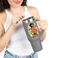 Load image into Gallery viewer, Travel Mug - Juneteenth and Black Girl Magic Design
