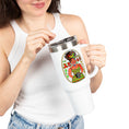 Load image into Gallery viewer, Travel Mug - Juneteenth and Black Girl Magic Design
