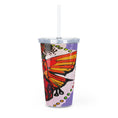 Load image into Gallery viewer, Divine Fairy Plastic Tumbler with Straw
