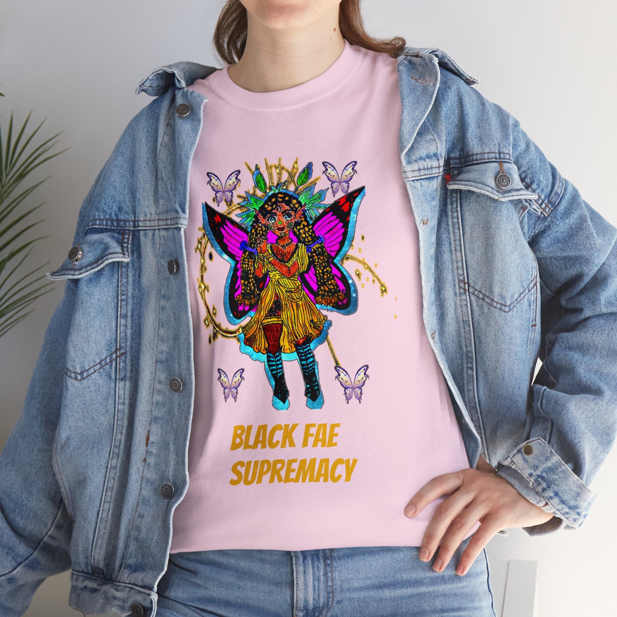 Black Fae Supremacy Unisex Heavy Cotton Tee