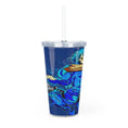 Load image into Gallery viewer, As a Slime Plastic Tumbler with Straw
