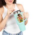 Load image into Gallery viewer, Travel Mug - Juneteenth and Black Girl Magic Design
