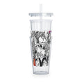 Load image into Gallery viewer, Heroes Unite Plastic Tumbler with Straw
