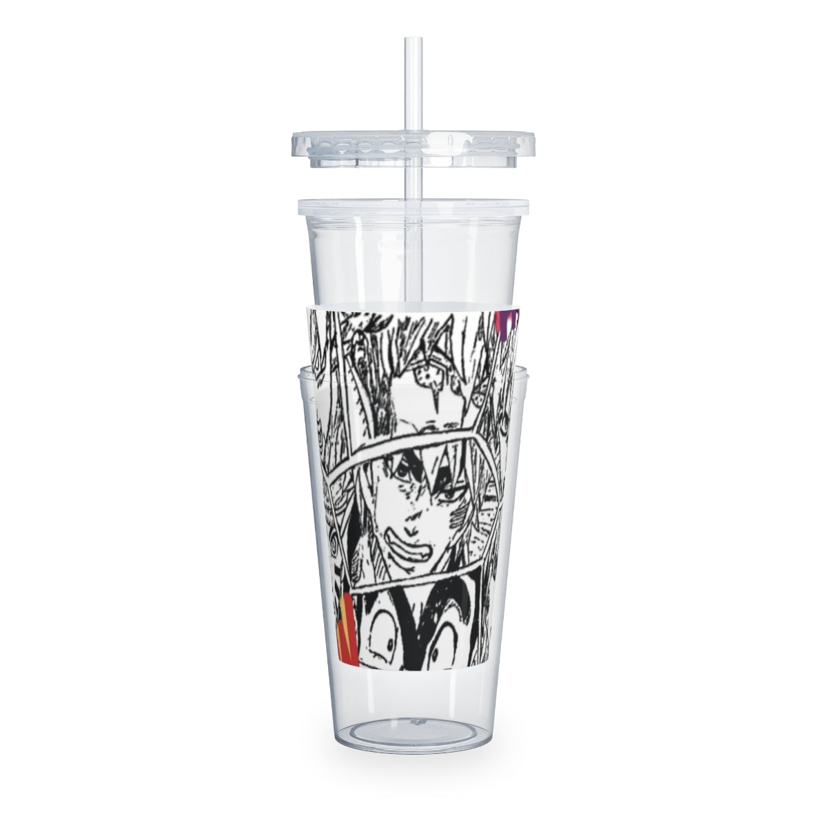 Heroes Unite Plastic Tumbler with Straw