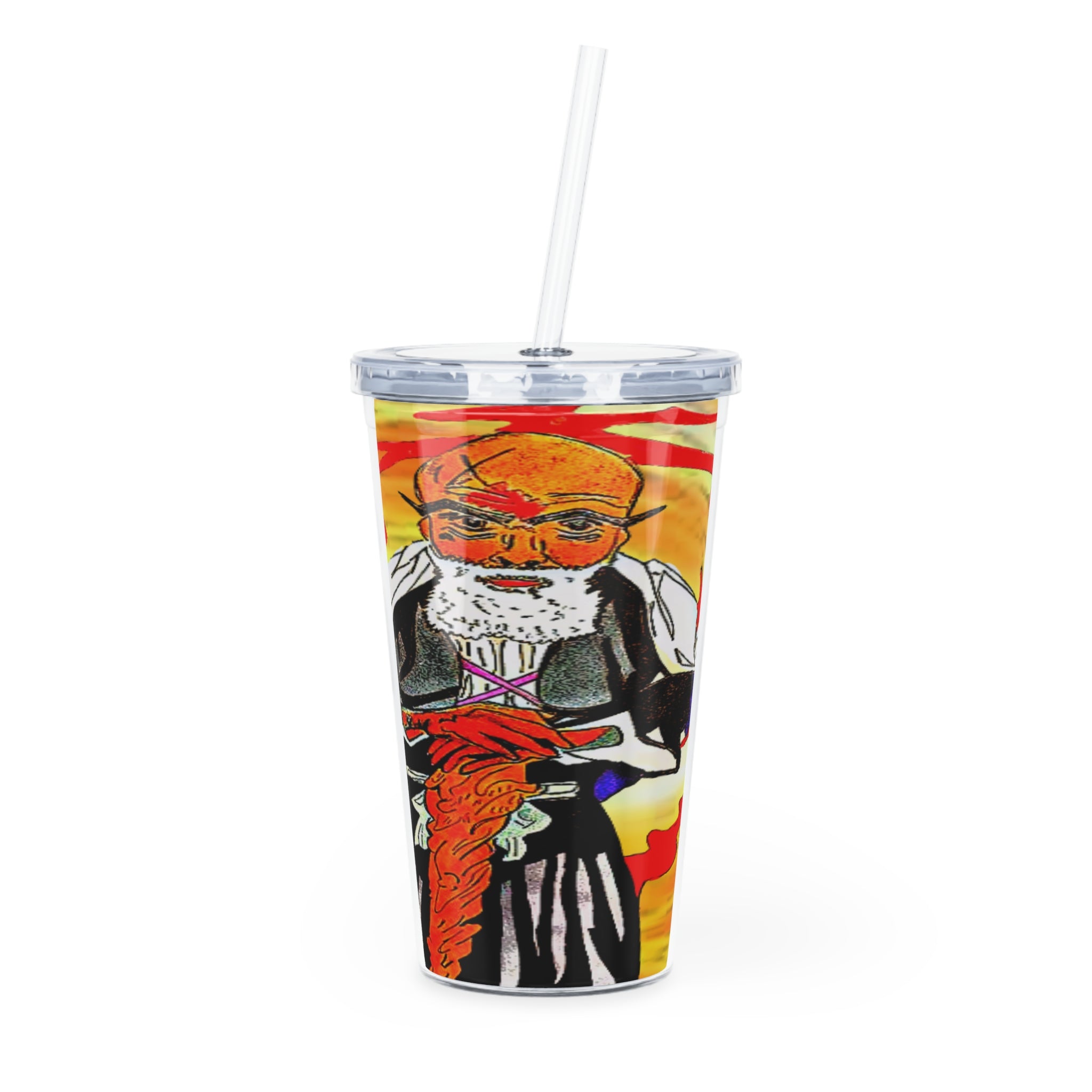 Benjira Sasaki Plastic Tumbler with Straw