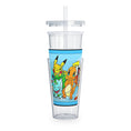 Load image into Gallery viewer, PokeGang Plastic Tumbler with Straw
