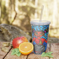 Load image into Gallery viewer, Melanin queen Plastic Tumbler with Straw
