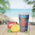 Load image into Gallery viewer, Melanin queen Plastic Tumbler with Straw
