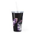 Load image into Gallery viewer, Kawaii Fox Plastic Tumbler with Straw
