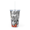 Load image into Gallery viewer, Heroes Unite Plastic Tumbler with Straw
