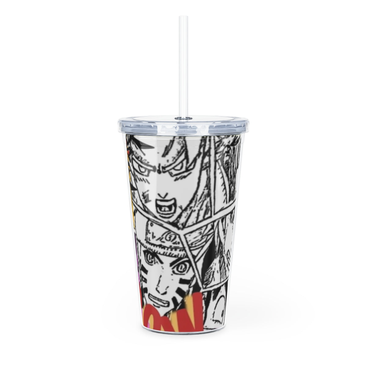 Heroes Unite Plastic Tumbler with Straw