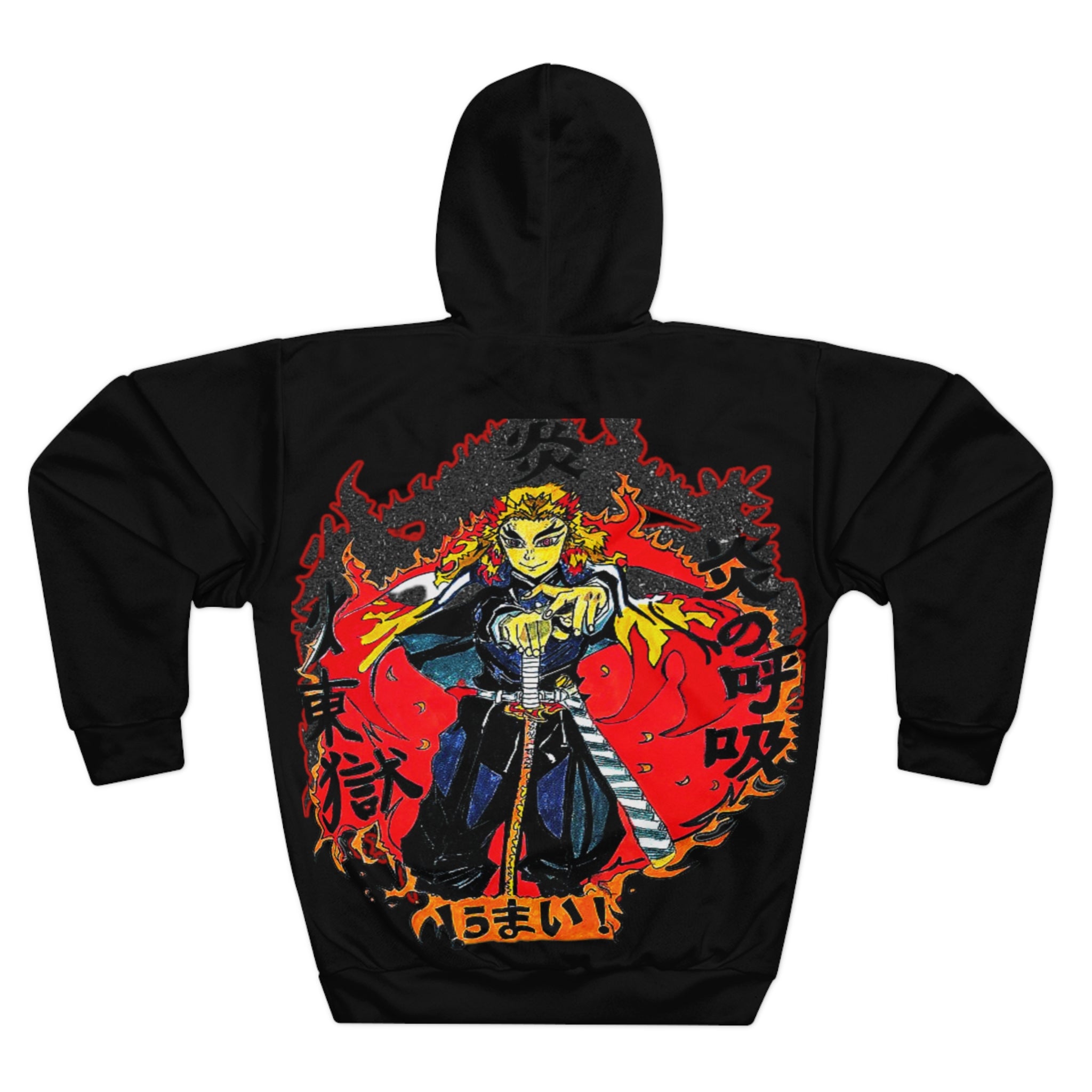 Heart on Fire Unisex Pullover Hoodie (AOP)