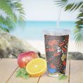 Load image into Gallery viewer, Black girl vibes Plastic Tumbler with Straw
