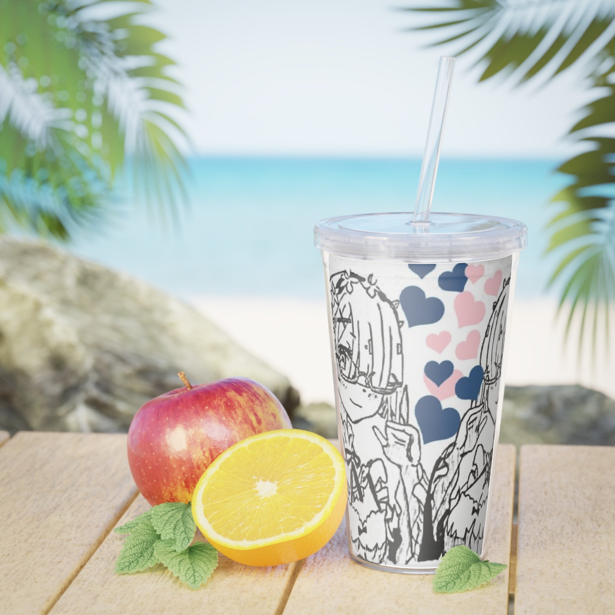 Best Girls Plastic Tumbler with Straw