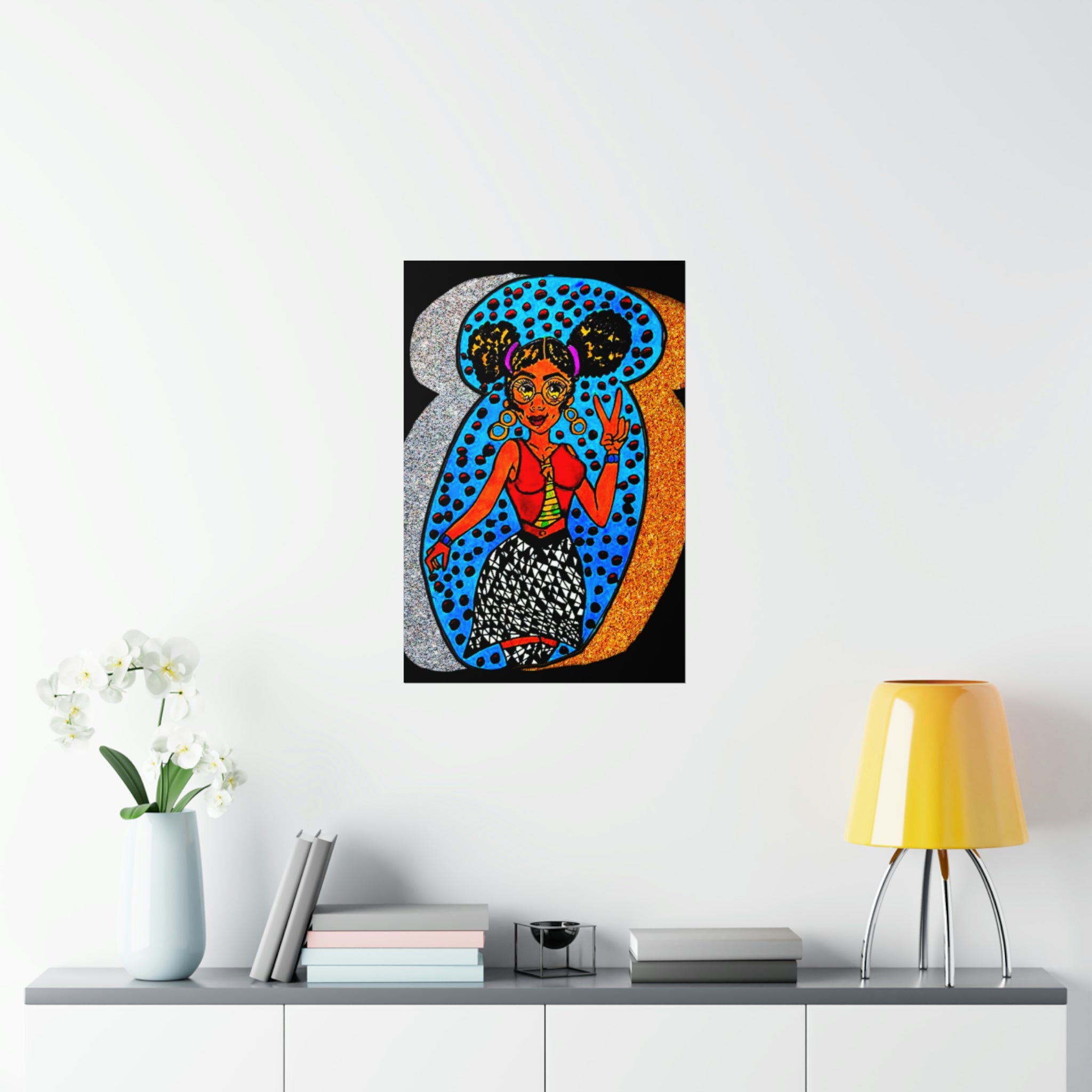 Melanin queen Premium Matte Vertical Posters