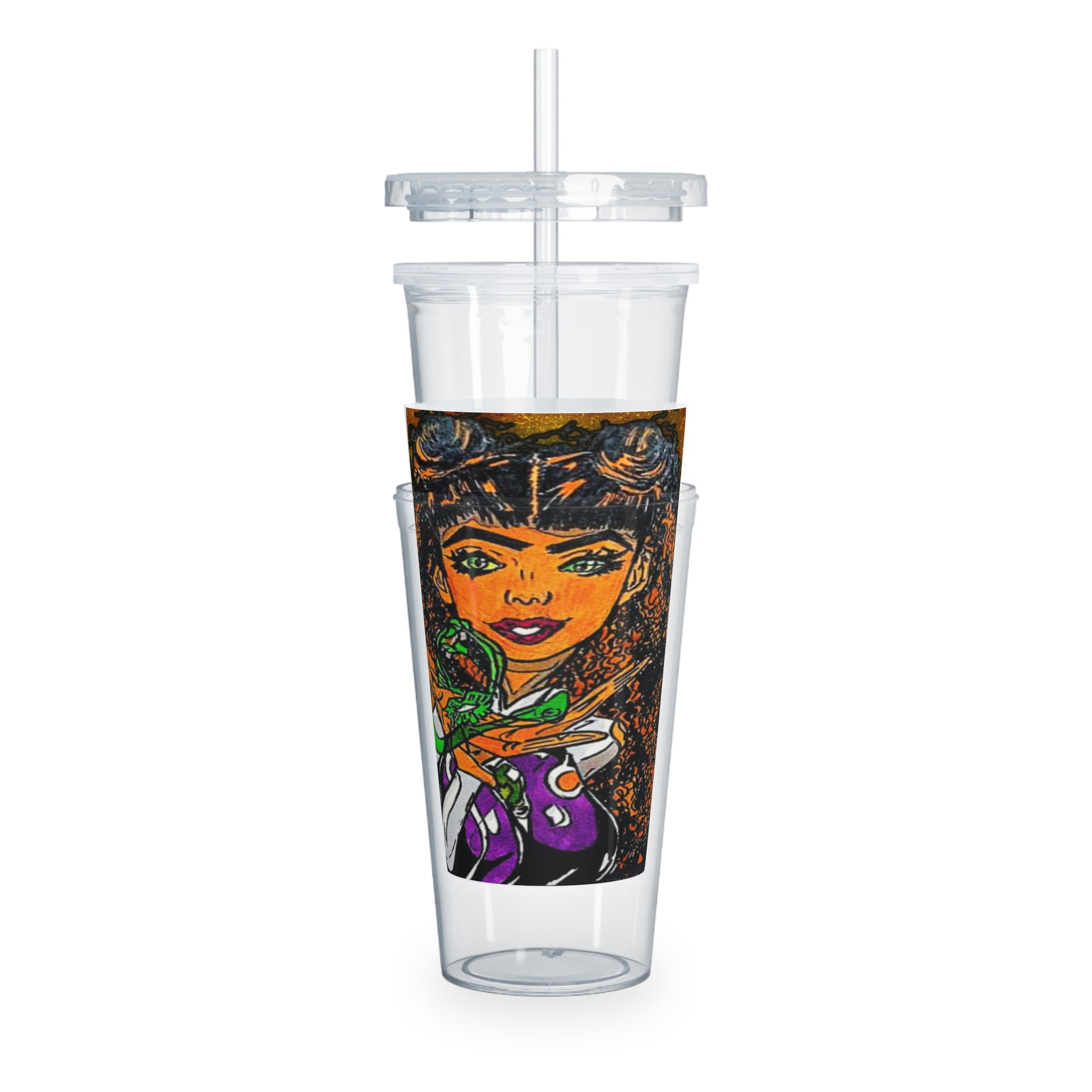 SuperStar Plastic Tumbler with Straw