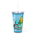 Load image into Gallery viewer, PokeGang Plastic Tumbler with Straw
