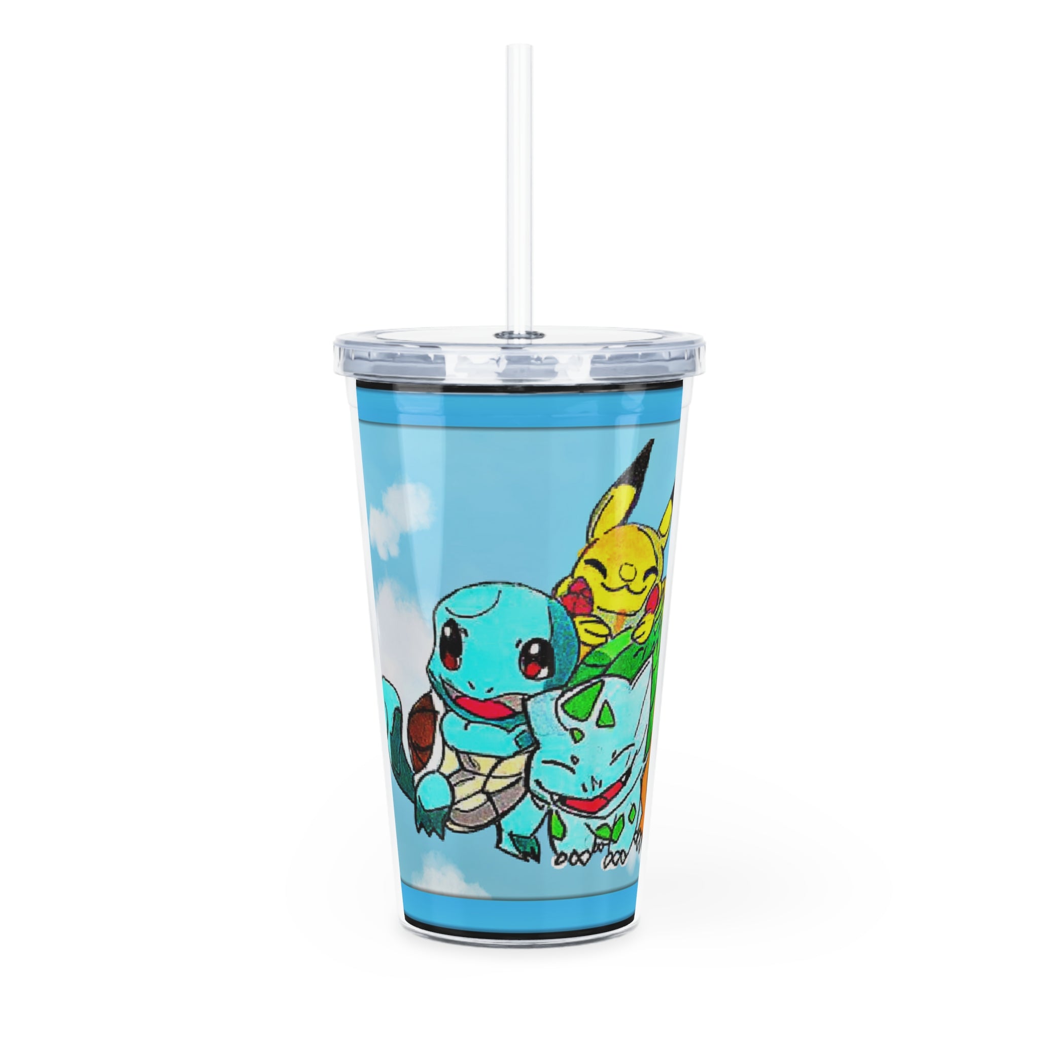 PokeGang Plastic Tumbler with Straw