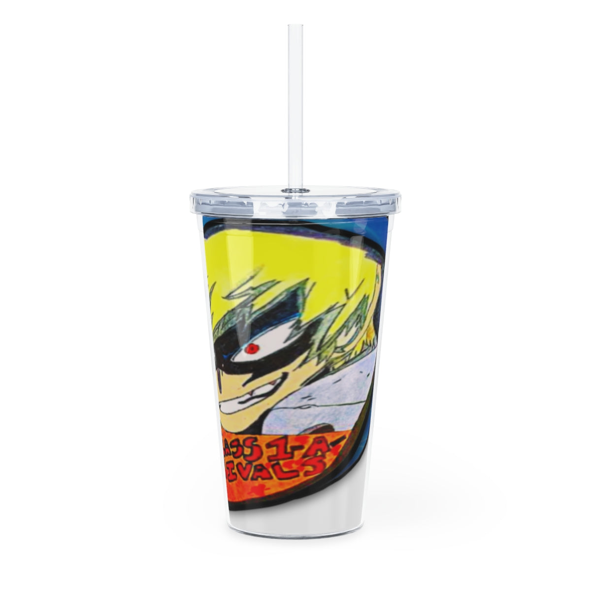 Class 1 A rivals Plastic Tumbler with Straw